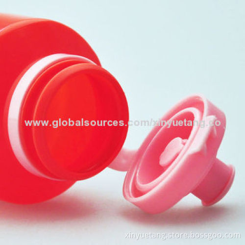 750ML Red Color Plastic BPA Free Water Bottle for Drinking